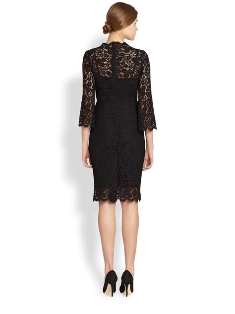 dolce gabbana black dress 2016|dolce and gabbana sorrento lace.